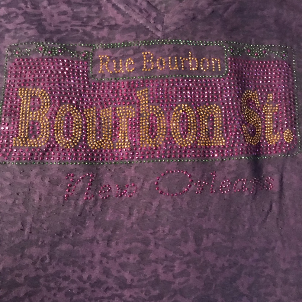 Bourbon Street New Orleans bling T-shirt